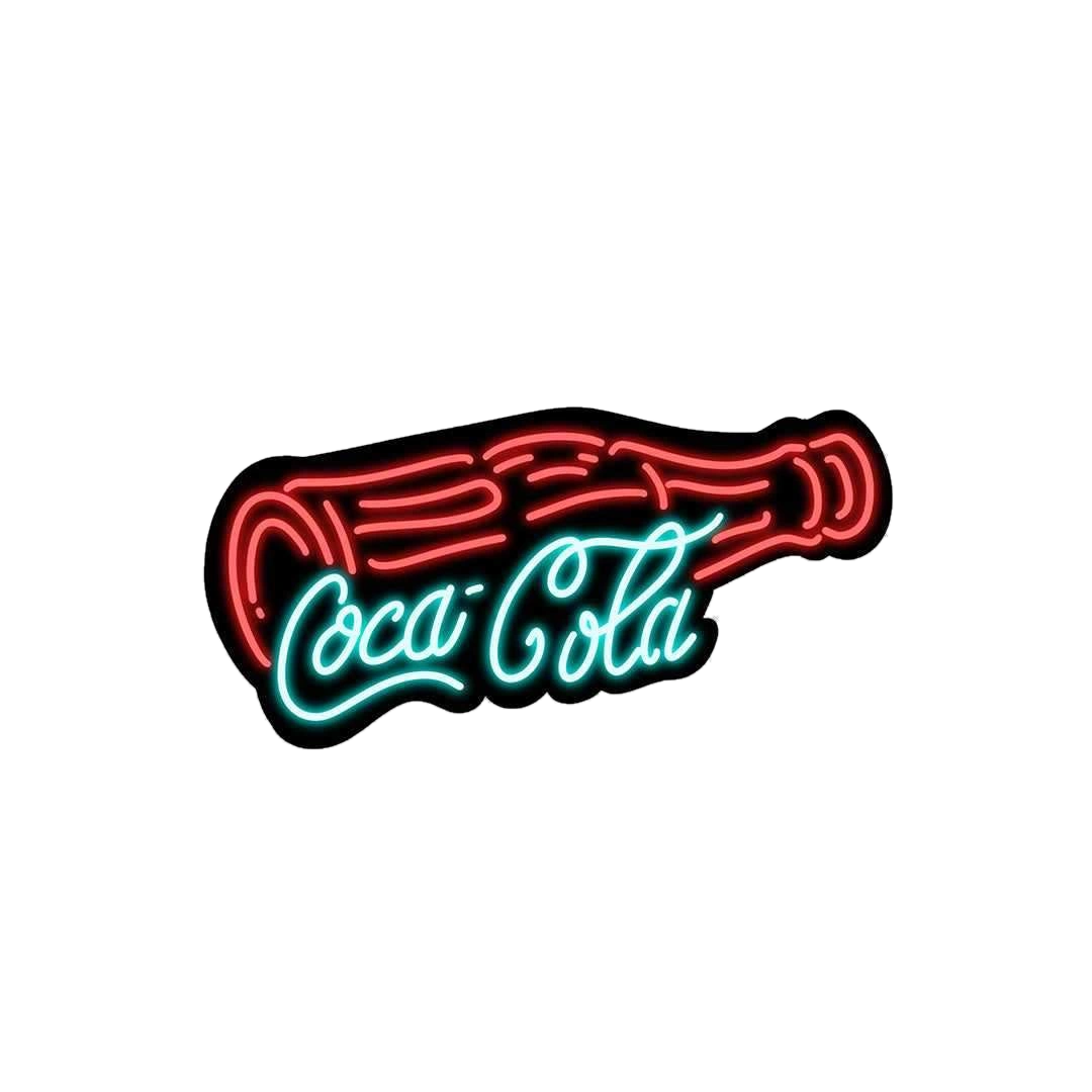 Neon Coca cola Sticker
